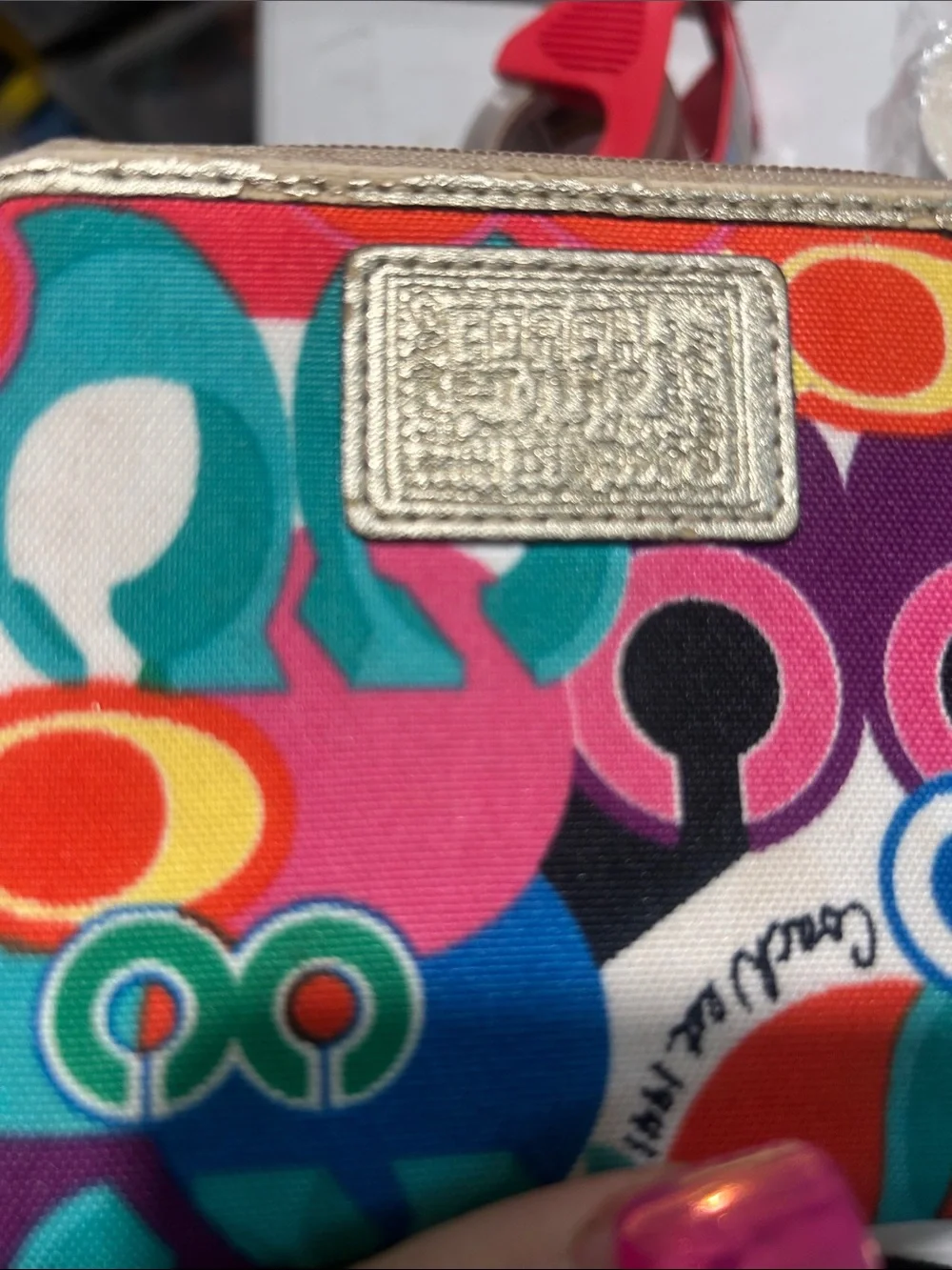 Coach Poppy Graphic Canvas wallet